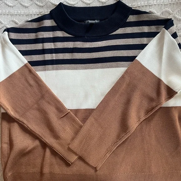 NWOT Adrianna Papell Designer Long Sleeve Lightweight Sweater Size XL - Picture 11 of 16